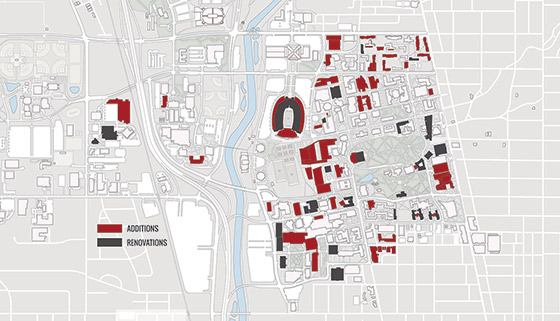 Figure 5: Construction / renovation at Ohio State University.