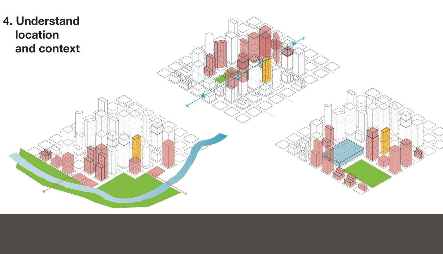 Aging assets sit in dynamic urban environments. Changes to the urban context over the life of an asset often provide new sources of value. Many cities have introduced or extended transit pathways through previously developed areas.  Assets that are close to new transit may realize value from rethinking their connection to the street and pedestrian access. Similarly, when major destination buildings have been inserted into existing urban fabric near an aged asset, owners can capitalize on the activated street environment with improved or incremental ground level retail. In the same vein, many cities are actively improving their connection to natural features like rivers, lakes, and even bayous. Older buildings with proximity to such a feature may realize value by opening up views or access to the new attraction. - Page