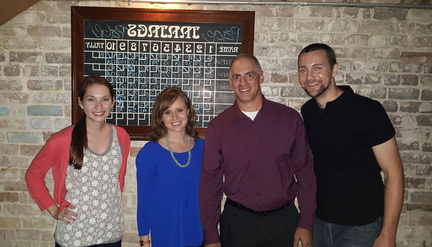 The Page Austin bowling team at the Page vs. GarzaEMC Bowling Night - Karen Cruickshanks