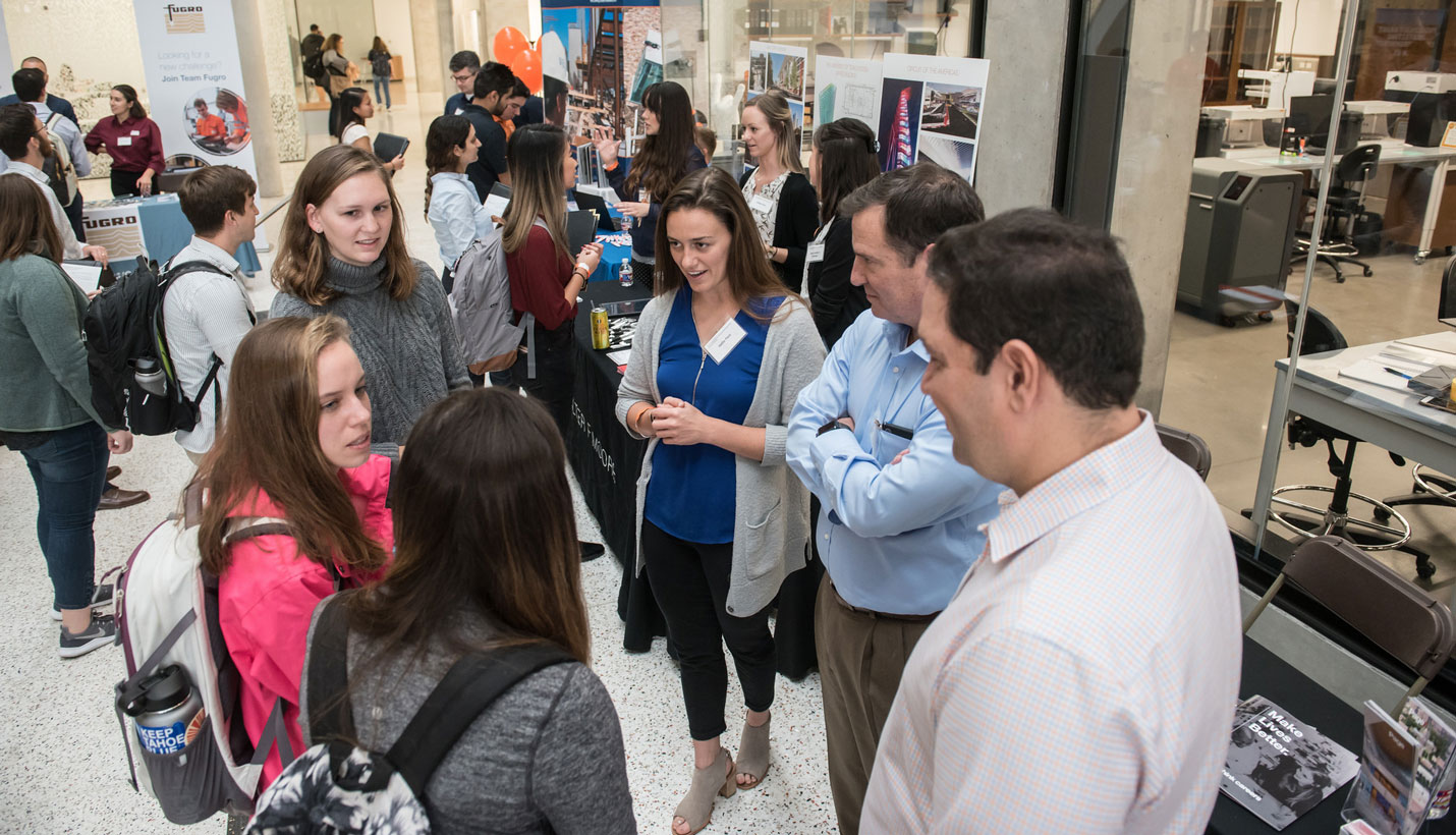 Page Senior Principal Bob Burke joined Page Principal Freddy Padilla and Page intern Hallie Pace at the open house. - 