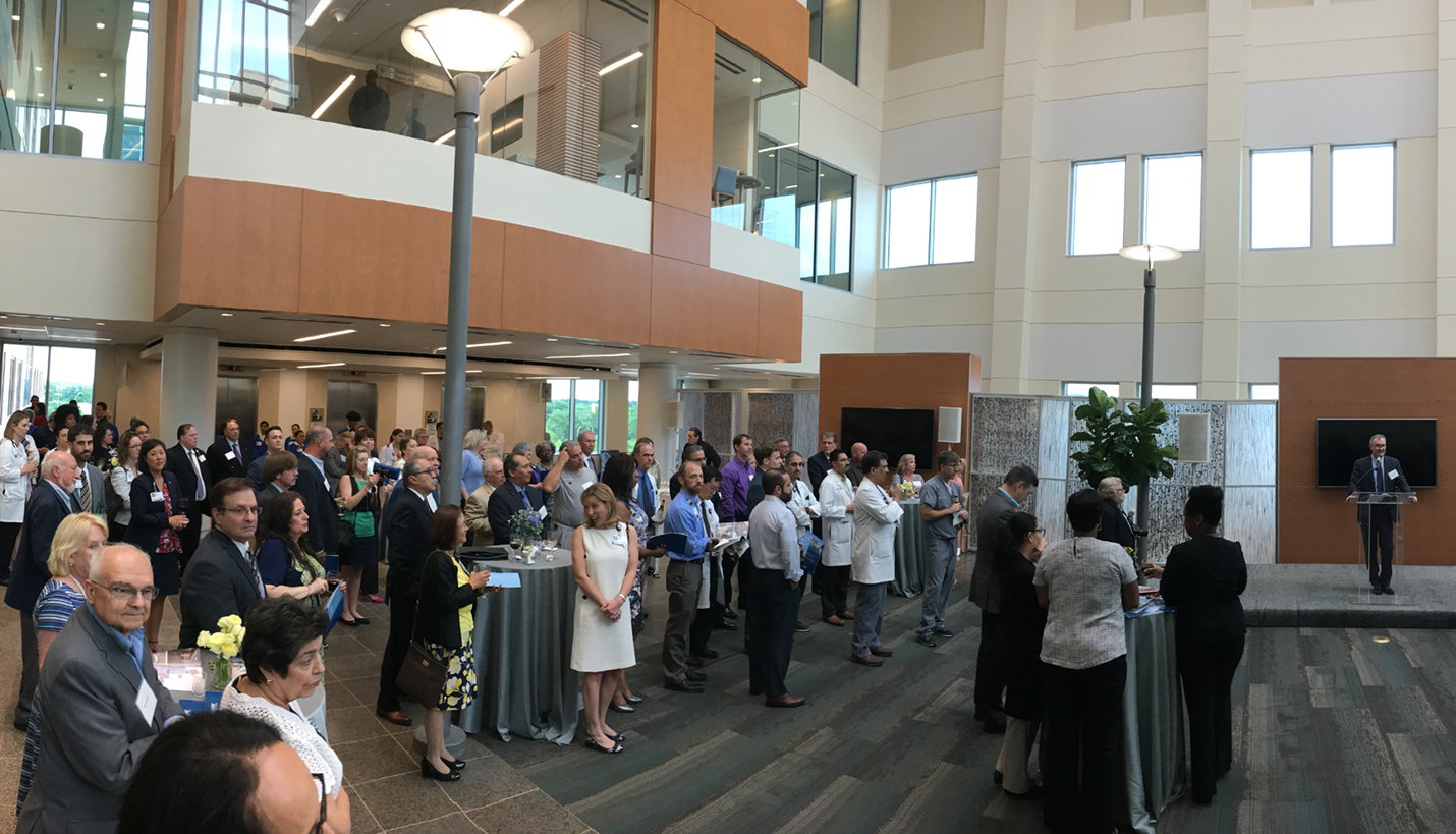 Houston Methodist Hospital West Campus CEO Wayne Voss addresses the crowd at the grand opening of the expansion project. - Page