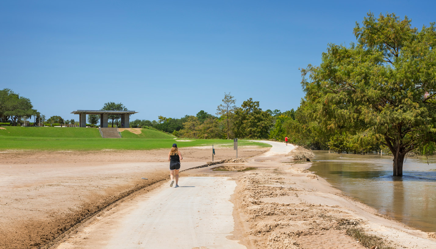 Buffalo Bayou Park a few short days after being flooded by Tropical System Harvey. - © Esto Photographics / Albert Vecerka