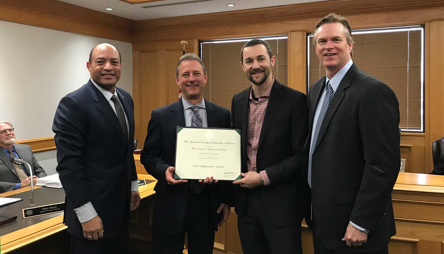 From left to right: Robert D. Thomas, Peter Maass, Ryan Losch and Harvey Hilderbran - 