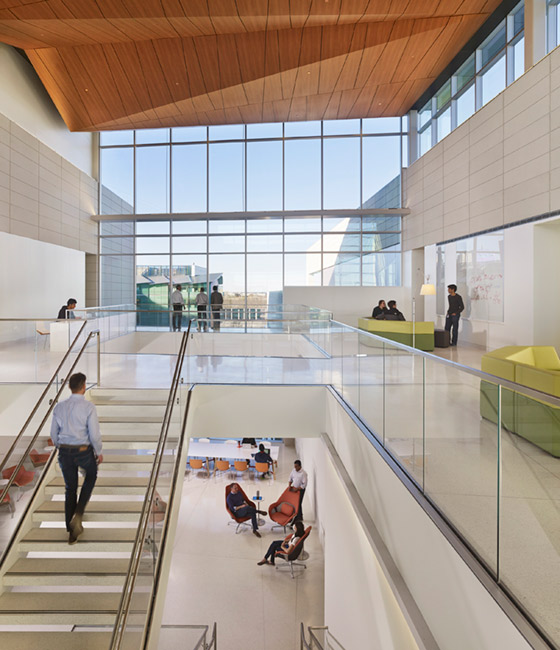 The University of Texas at Dallas Bioengineering and Science Building was designed in partnership be